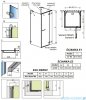 Radaway Euphoria KDJ+S Kabina przyścienna 90x80x90 prawa szkło przejrzyste + brodzik Argos D + syfon 383512-01R/383221-01R/383050-01/383030-01/4AD89-01